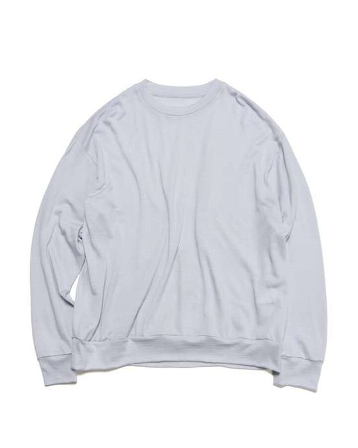 WASHABLE WOOL L/S TOP,GRAY, medium