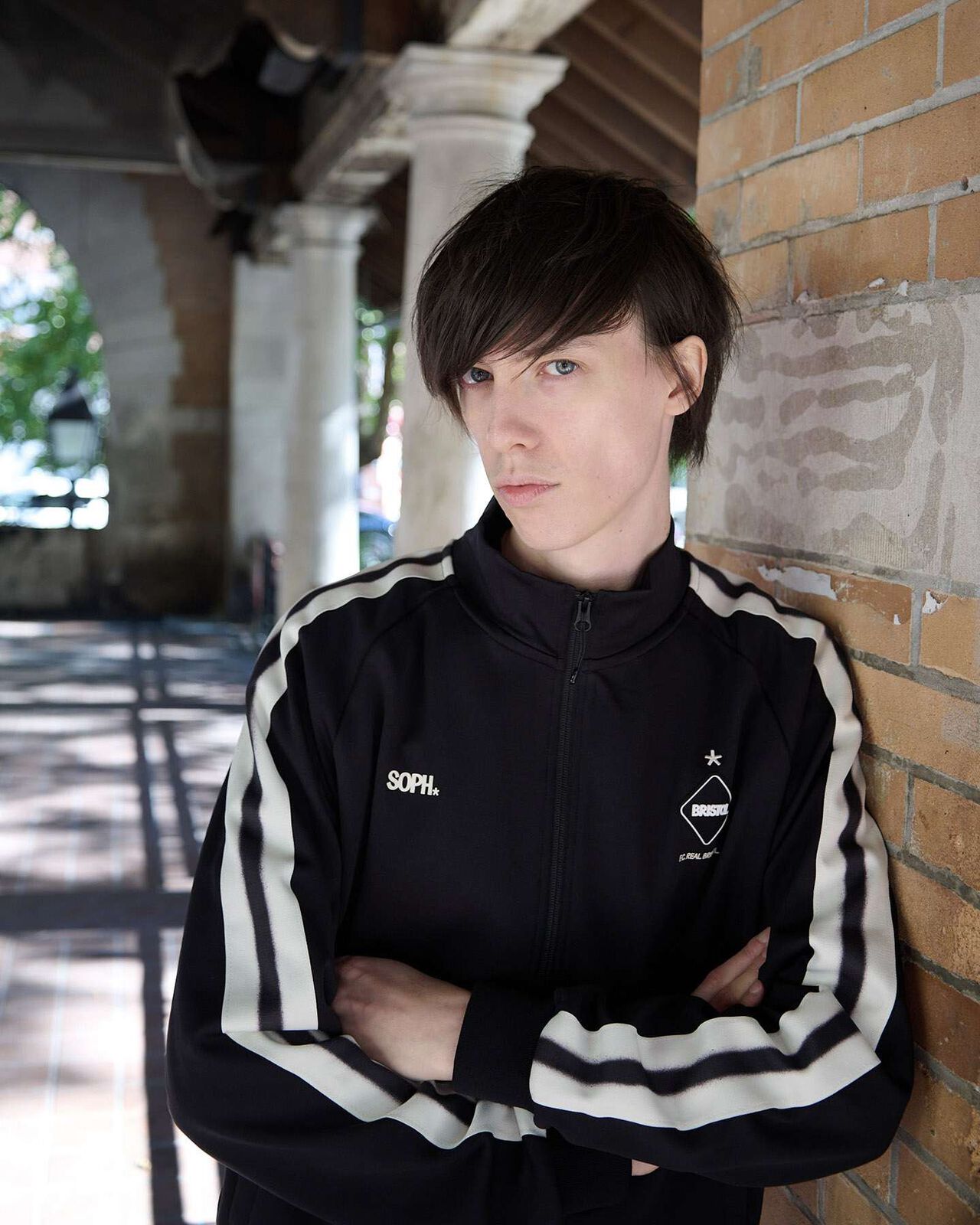 ERIC HAZE: TRAINING TRACK JACKET,BLACK, large image number 6