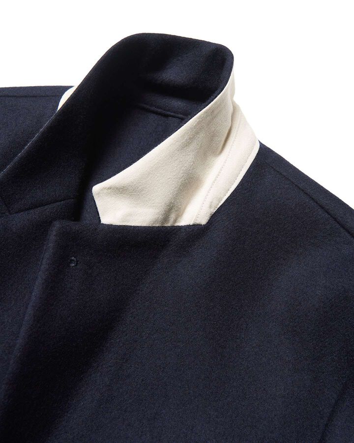 WOOL MELTON RELAX-FIT BLAZER,NAVY, medium image number 5