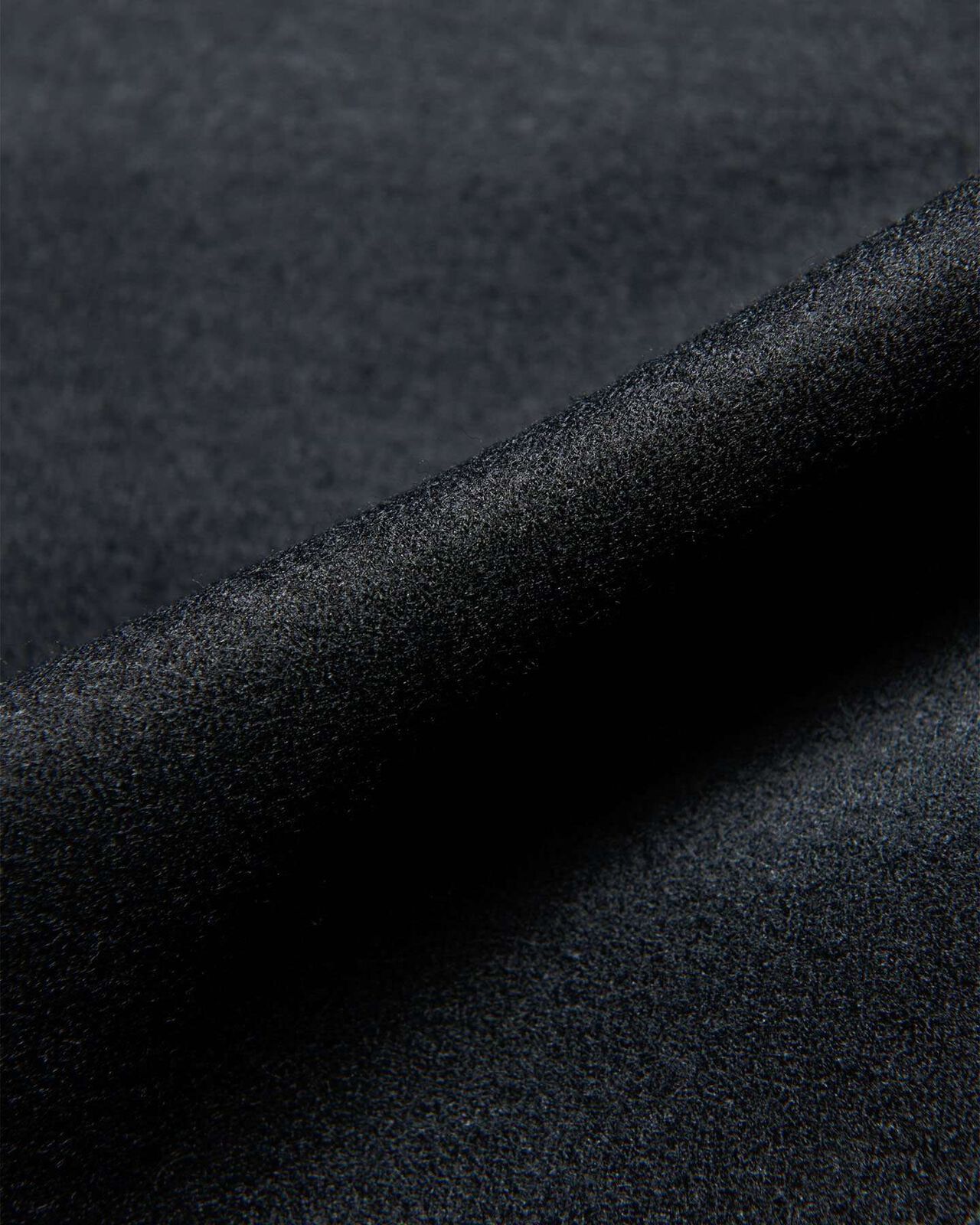 SILKY MILLED WOOL LOOSE L/S TEE,BLACK, large image number 3