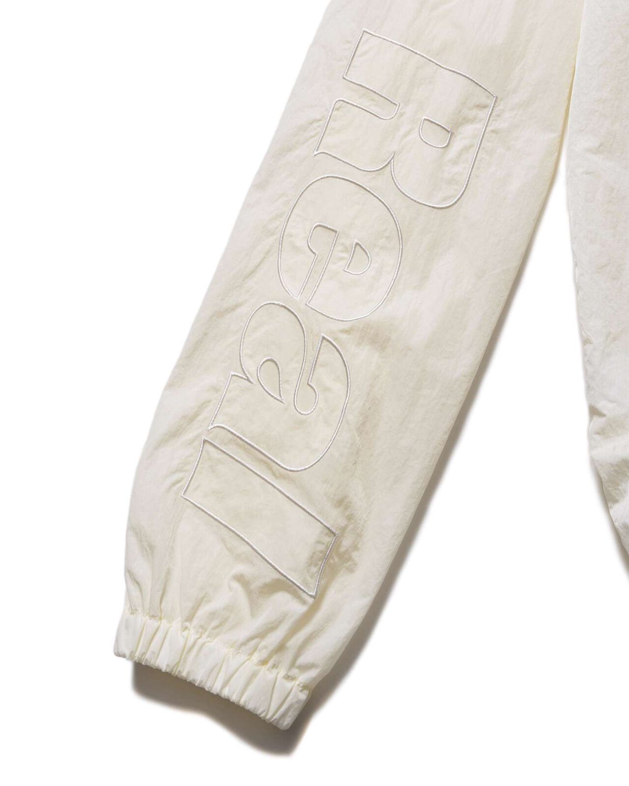 BIG LOGO NYLON STAND COLLAR BLOUSON,OFF WHITE, large image number 4