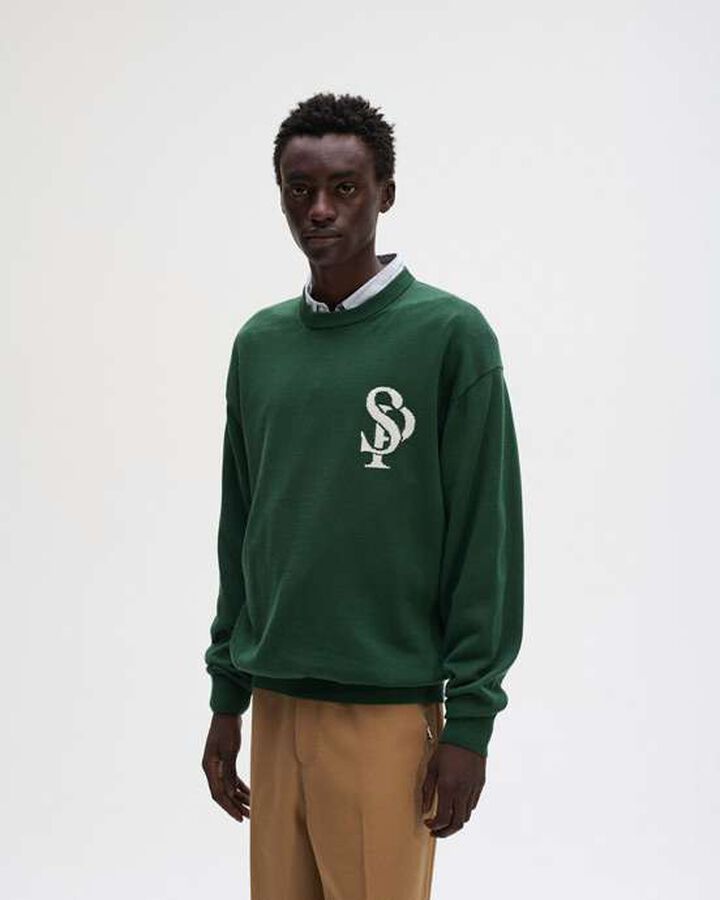 SP CREWNECK KNIT,BLACK, medium image number 4