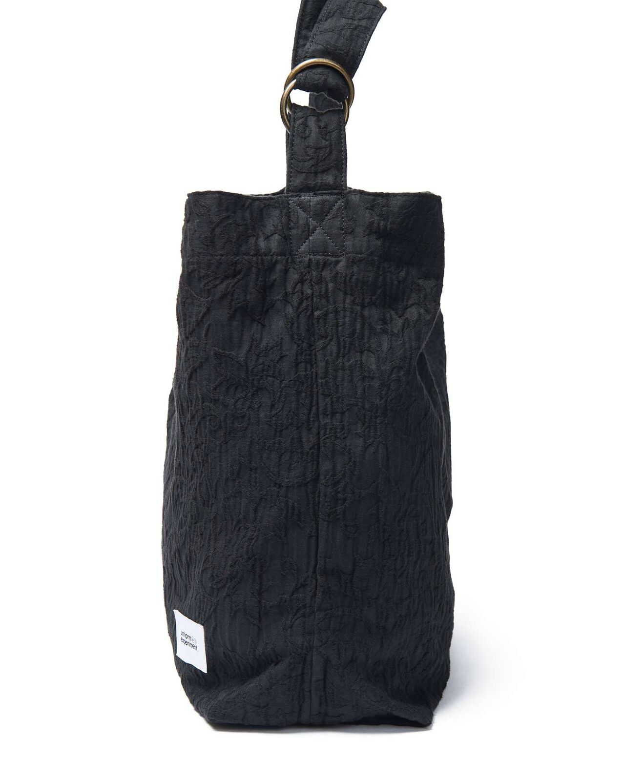 JACQUARD SHOULDER BAG,BLACK, large image number 5