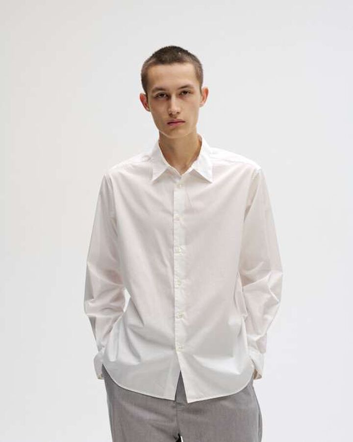 HIGHCOUNT TWILL REGULAR FIT SHIRT,NAVY, medium image number 3