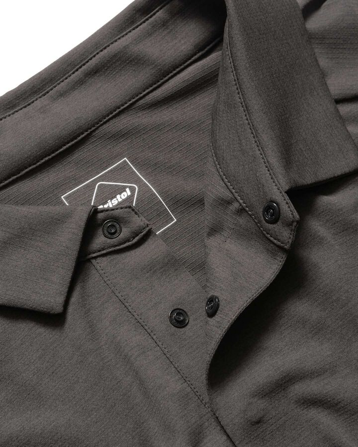 S/S TECH POLO,CHARCOAL GRAY, medium image number 3