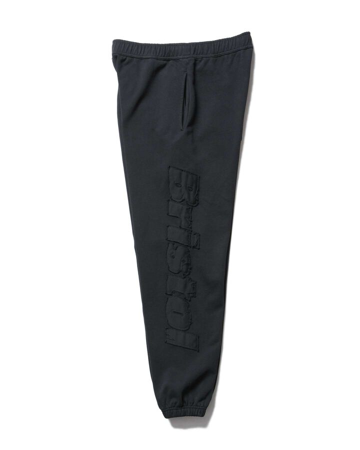 CUT-OFF LOGO SWEAT PANTS,BLACK, medium image number 1
