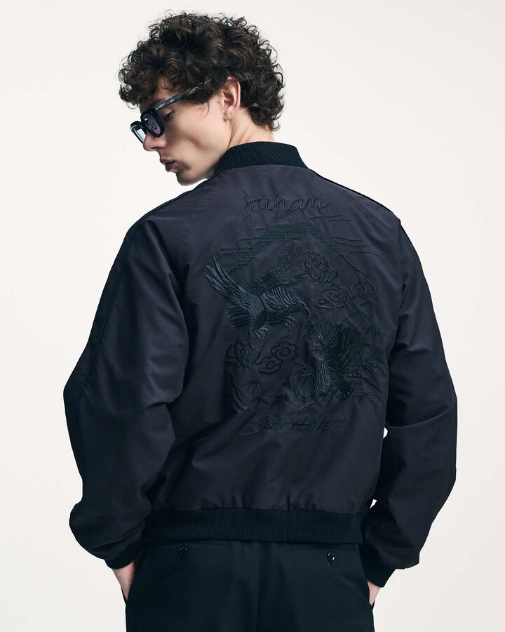 REVERSIBLE SOUVENIR JACKET,BLACK, medium image number 7