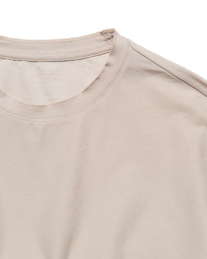 DOUBLE LOCK STITCH L/S TEE,BEIGE, medium image number 2