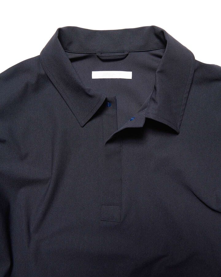 4-WAY STRETCH L/S POLO SHIRT,NAVY, medium image number 2