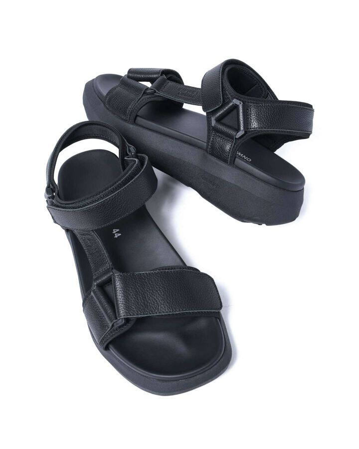 ONWUAD LEATHER SANDALS,BLACK, medium