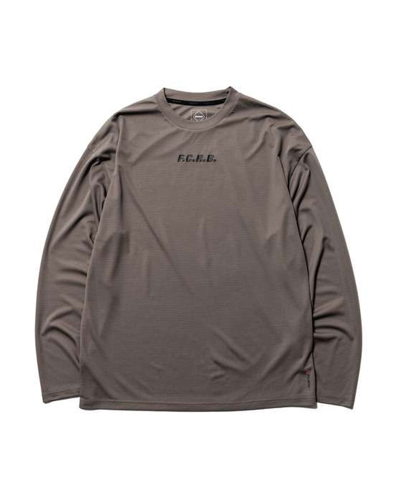 POLARTEC POWER DRY L/S TRAINING TOP,LIGHT BROWN, large image number 0