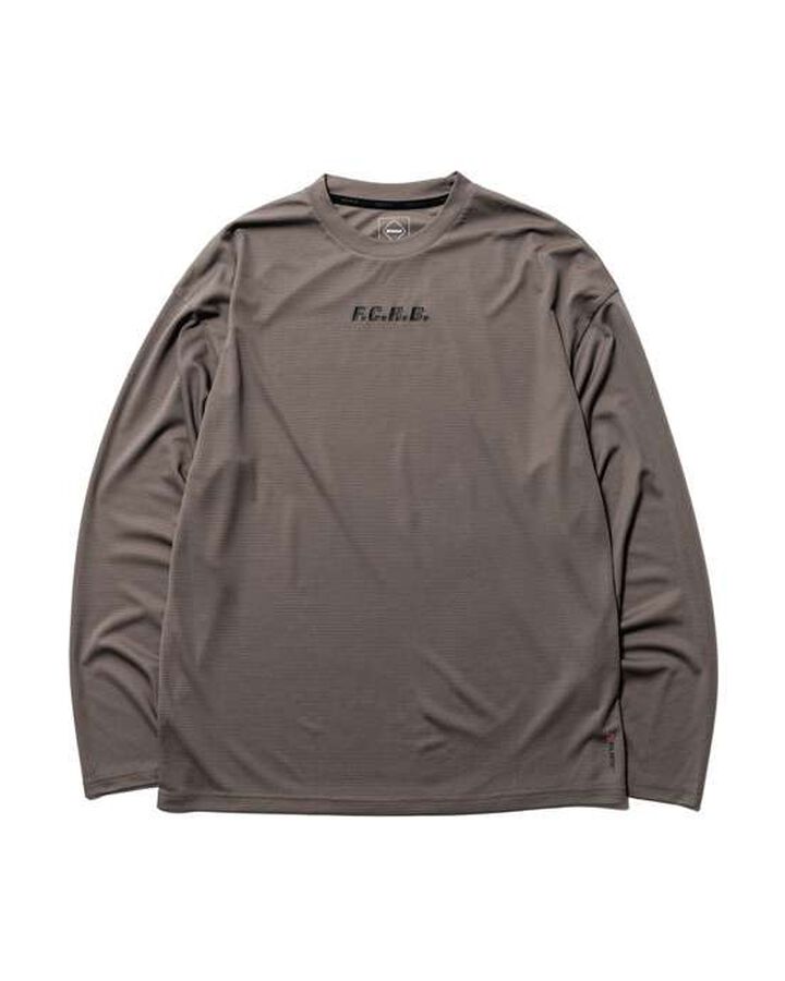 POLARTEC POWER DRY L/S TRAINING TOP,LIGHT BROWN, medium image number 0