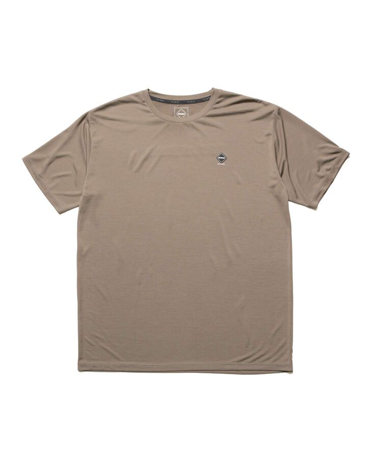 REFLECTIVE LOGO TECH DRY S/S TEE,GREIGE, medium