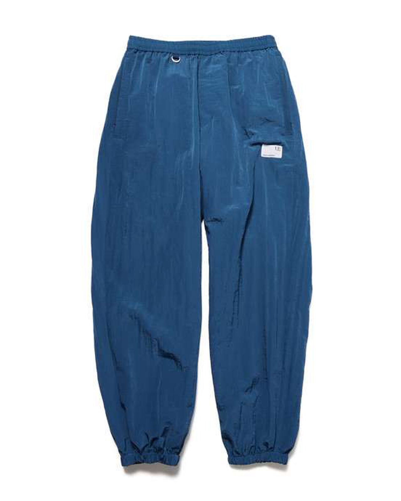 CRYSTAL NYLON LOOSE FIT JOGGER PANTS,NAVY, large image number 0