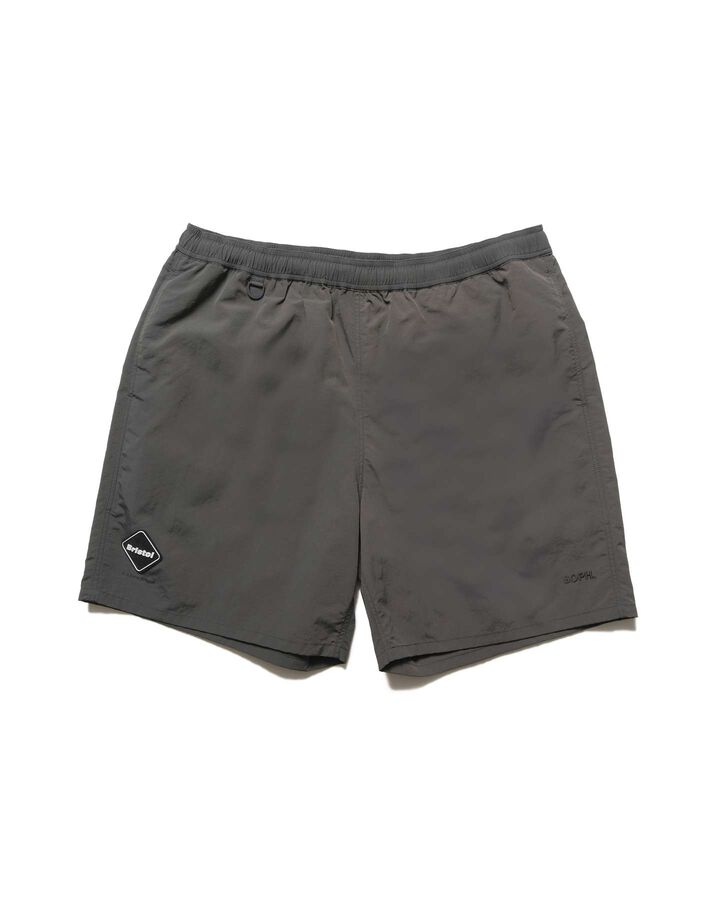 NYLON EASY SHORTS,CHARCOAL GRAY, medium
