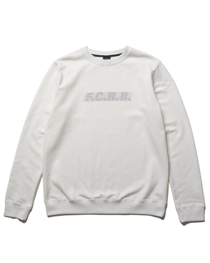 EFFECT LINE LOGO TEAM CREWNECK SWEAT,OFF WHITE, medium image number 0