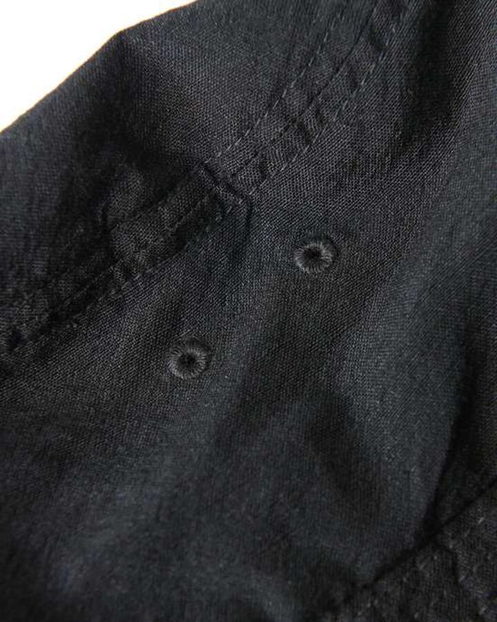 LINEN WOOL WASHER HAT,BLACK, medium image number 1