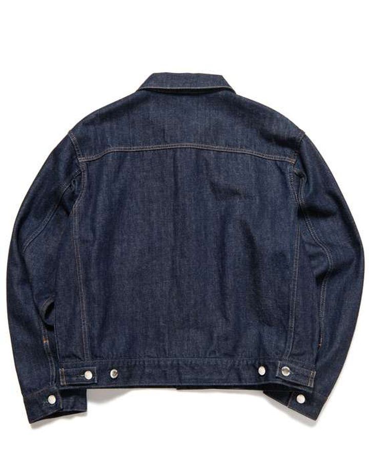 WASHED DENIM JACKET,INDIGO, medium image number 1
