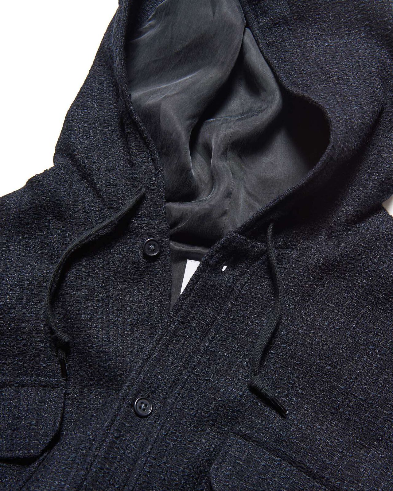 FANCY TWEED HOODED SHIRT,A, large image number 2