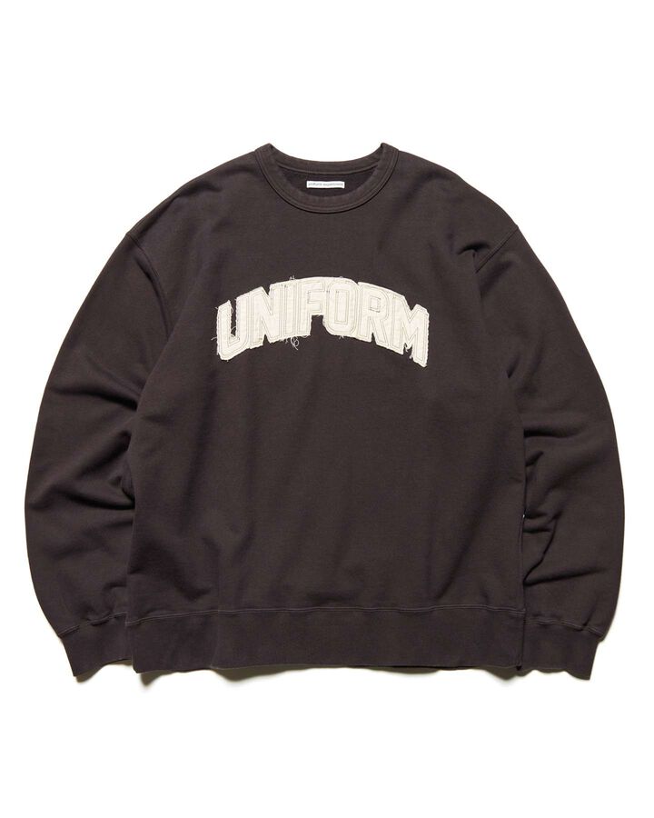 CUT-OUT LOGO SWEATSHIRT,BROWN, medium