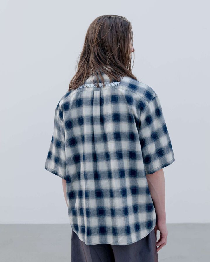 ROPE INDIGO RELAX-FIT S/S SHIRT,OFF WHITE, medium image number 5