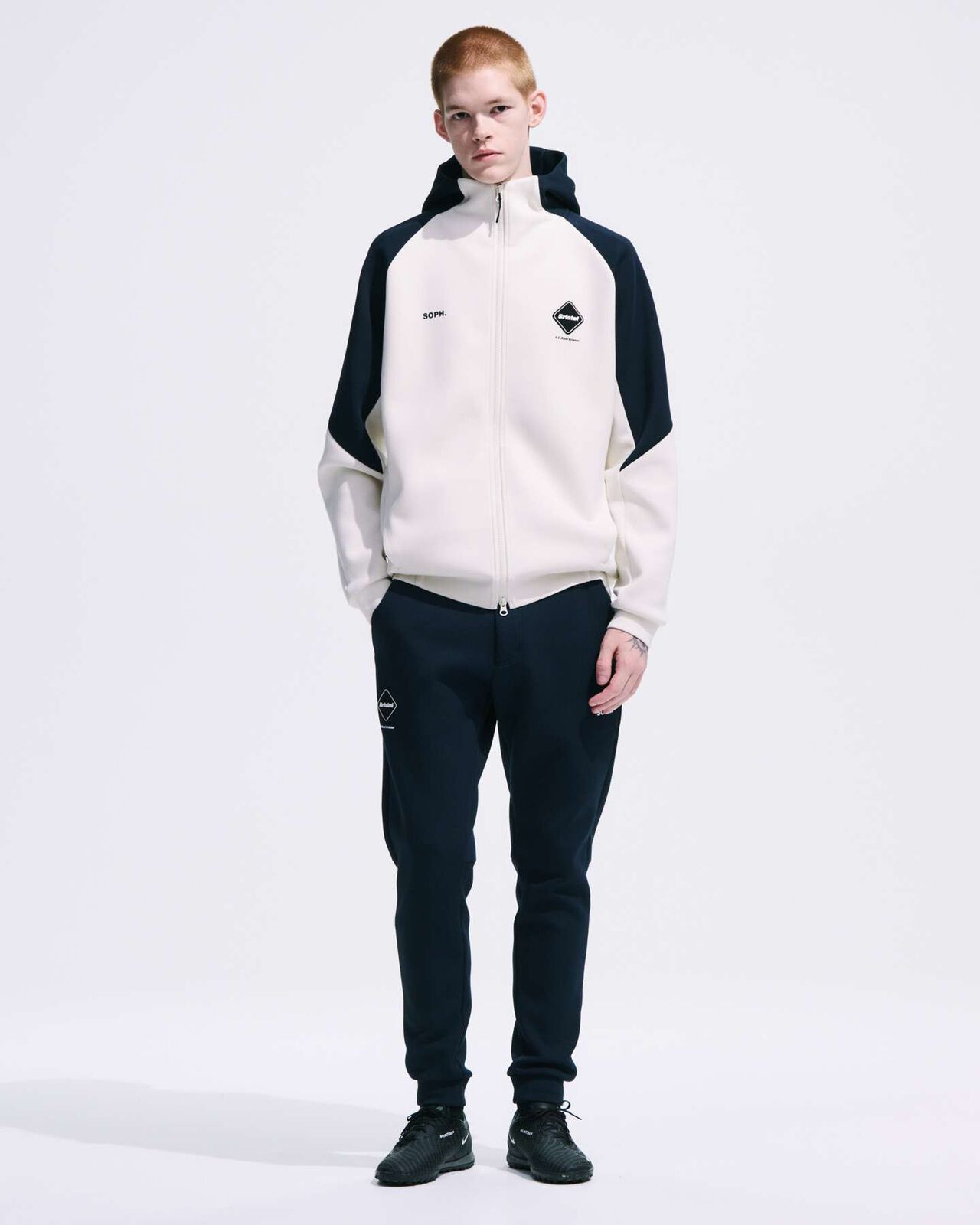 TECH SWEAT VENTILATION HOODIE,WHITE, large image number 6