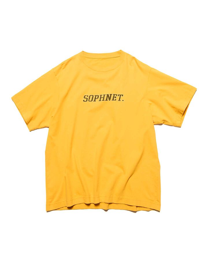 VINTAGE LOGO WIDE TEE,YELLOW, medium