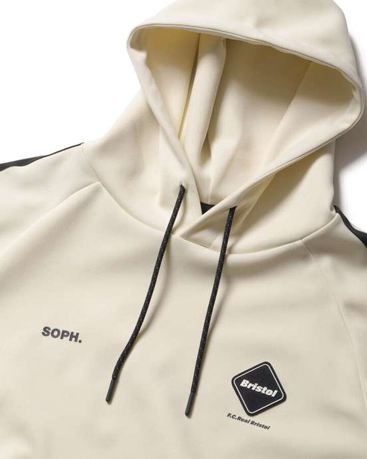 TRAINING TRACK HOODIE,OFF WHITE, medium image number 2