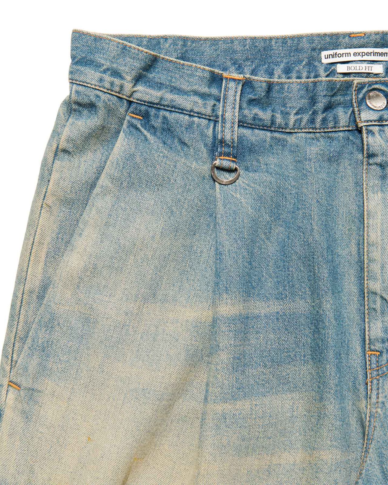 FADE DENIM BOLD-FIT TUCK JEANS,INDIGO, large image number 2