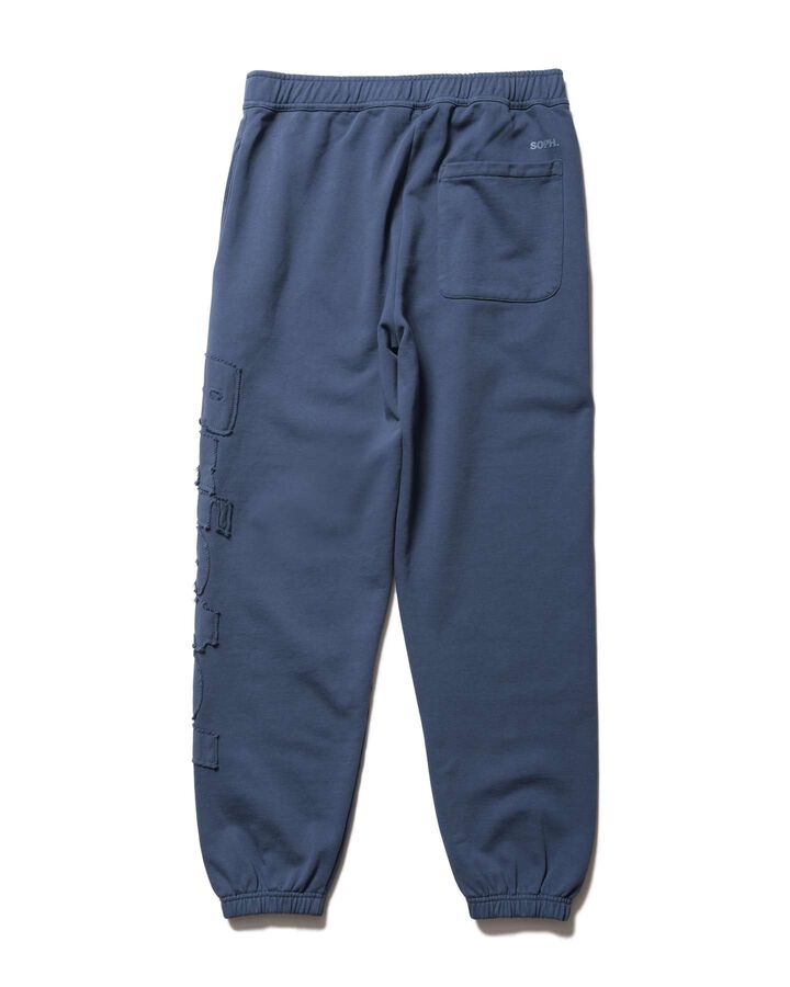 CUT-OFF LOGO SWEAT PANTS,BLUE, medium image number 2