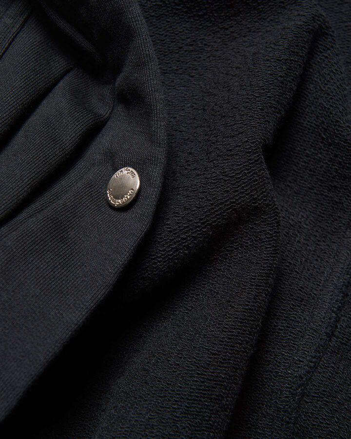 SWEAT TRUCKER JACKET,BLACK, medium image number 4