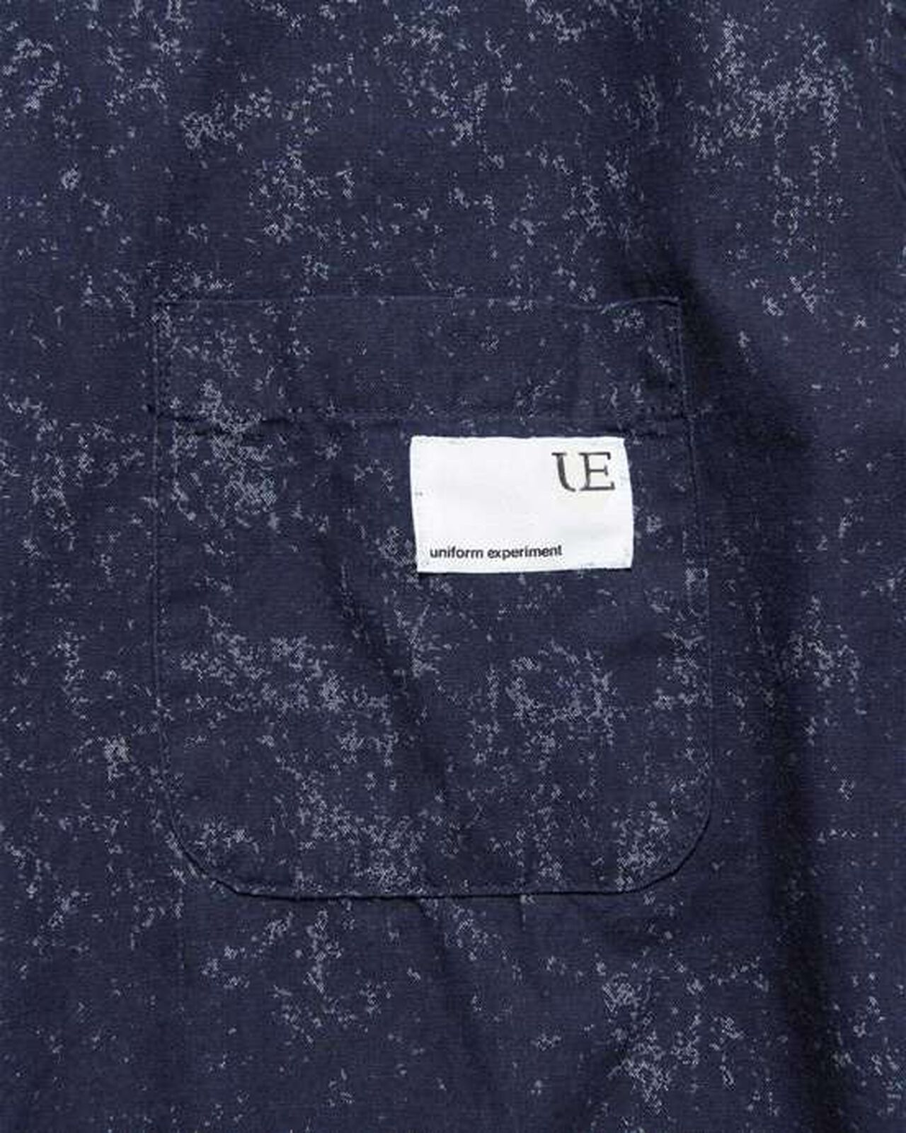 INDIGO PRINT DRAWCORD SHIRT,NAVY, large image number 3