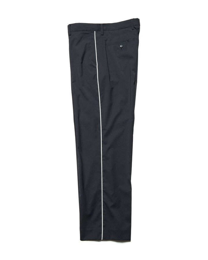 REFINED PIPING SLACKS,BLACK, medium
