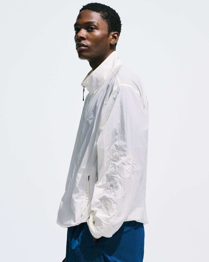 BIG LOGO NYLON STAND COLLAR BLOUSON,BLUE, medium image number 6