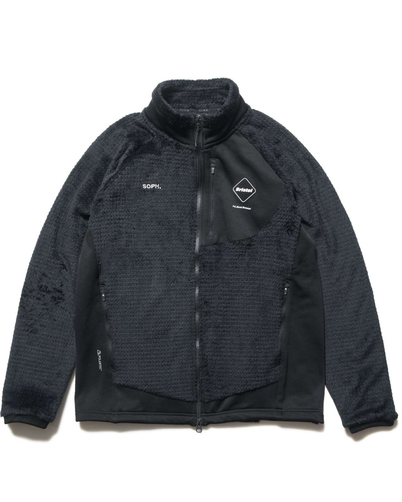 HYBRID FLEECE BLOUSON,BLACK, large image number 0