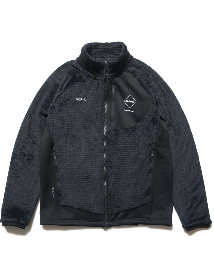 HYBRID FLEECE BLOUSON,BLACK, medium