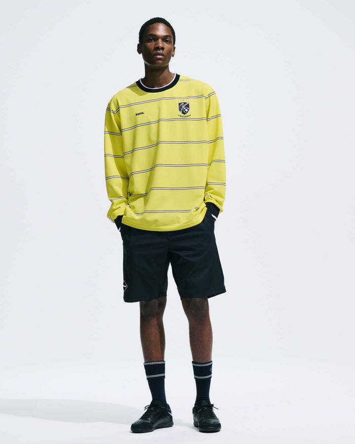 CHAMPIONS BORDER L/S GAME SHIRT,YELLOW, medium image number 4