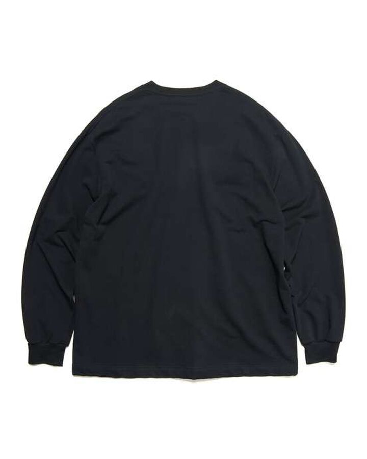 L/S CREWNECK TOP,BLACK, medium image number 1
