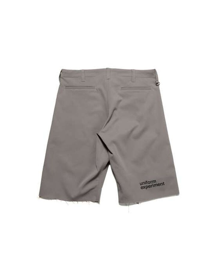 HIGH STRETCH PIQUE CUT OFF SHORTS,GRAY, medium
