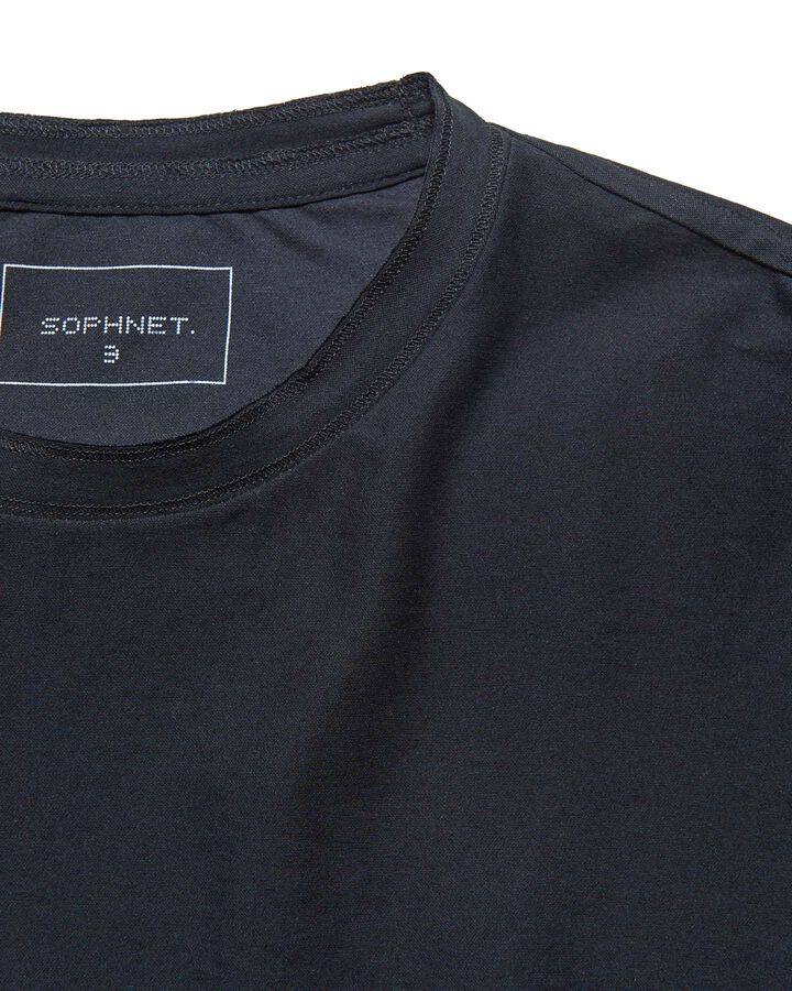 DOUBLE LOCK STITCH L/S TEE,BLACK, medium image number 2