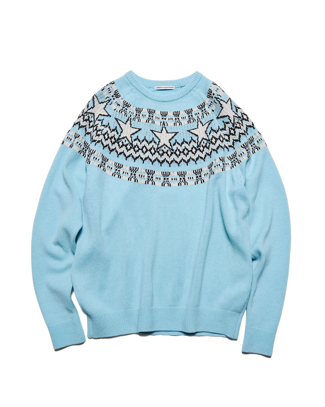 STAR NORDIC SWEATER,LIGHT BLUE, large image number 0