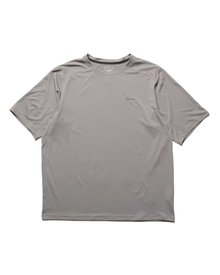 S/S PRACTICE TOP,GRAY, medium