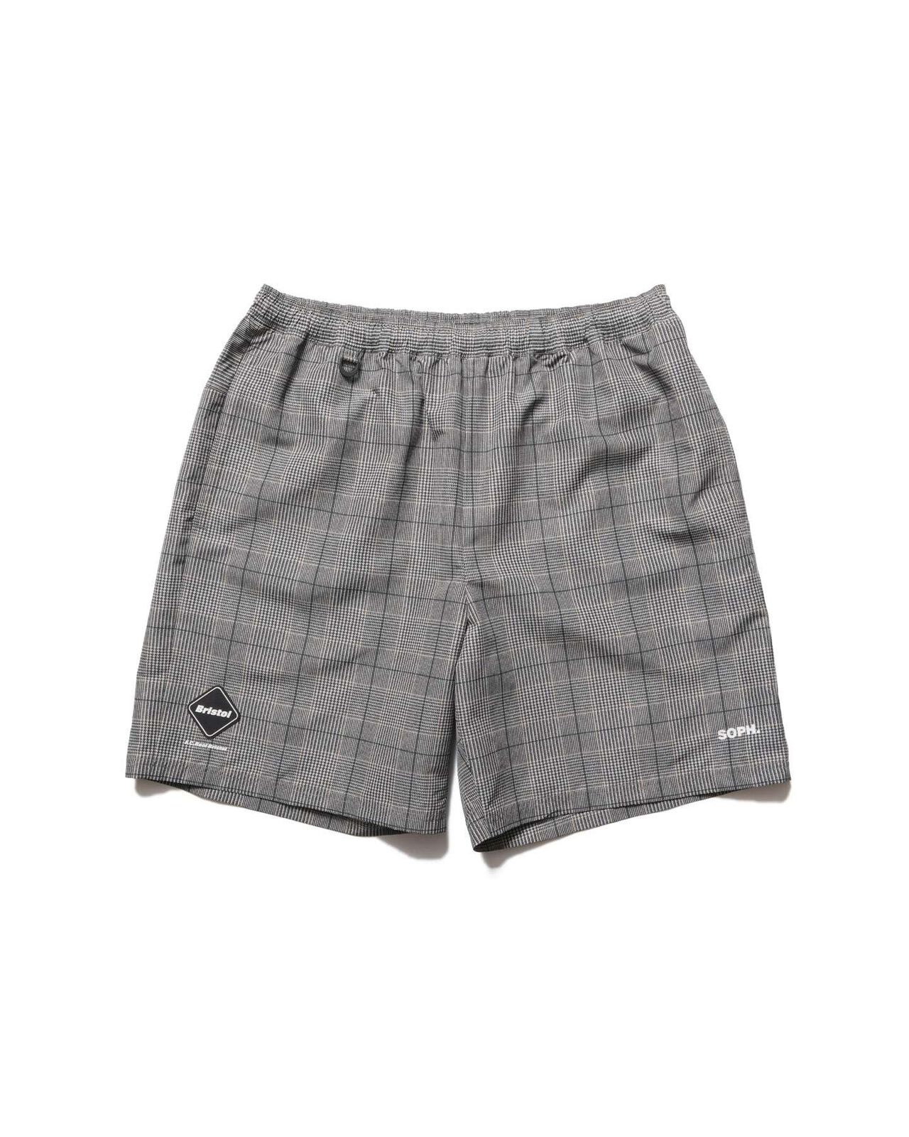 PLAID PRACTICE SHORTS,GRAY, large image number 0