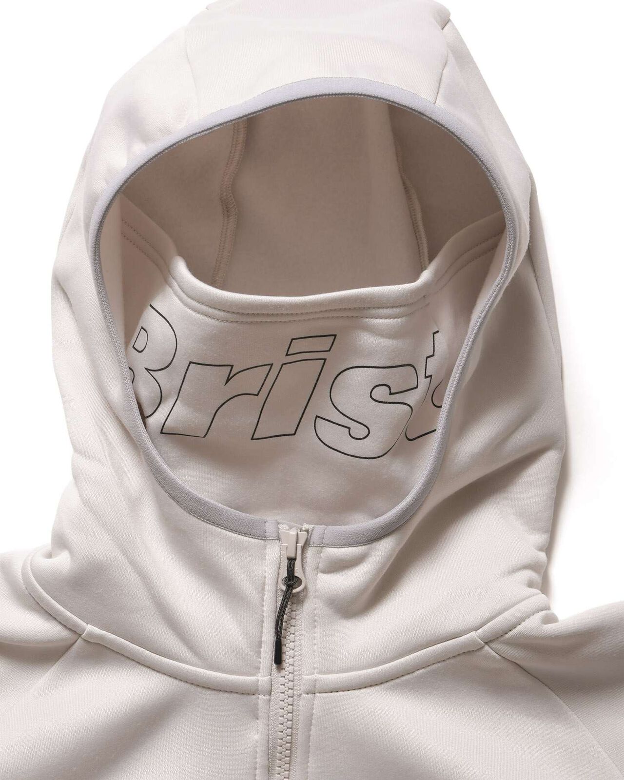 STRETCH FLEECE GAITER HOODIE,LIGHT GRAY, large image number 3