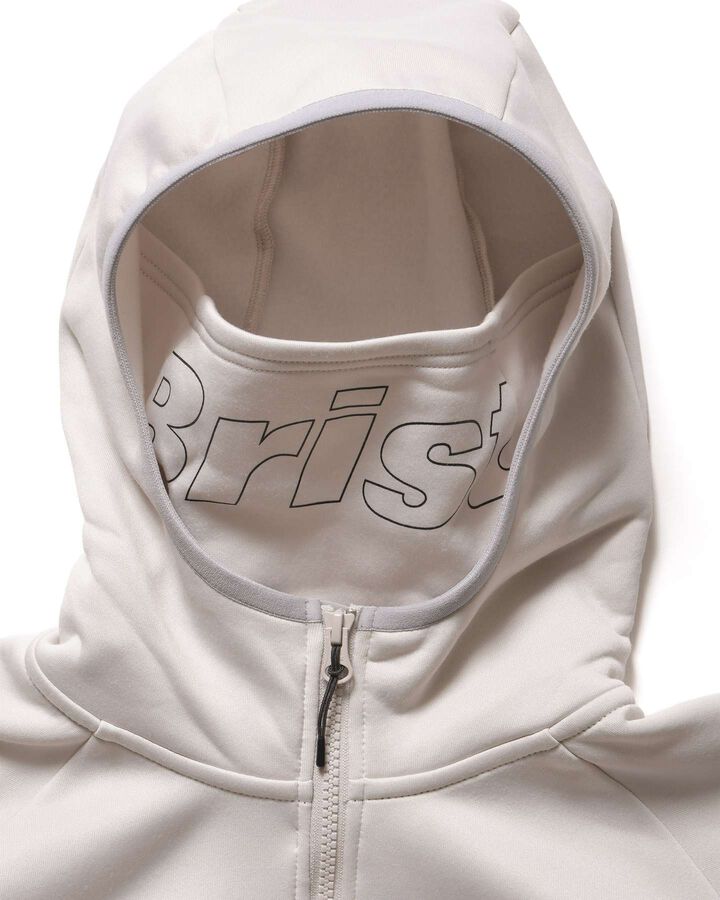 STRETCH FLEECE GAITER HOODIE,LIGHT GRAY, medium image number 3