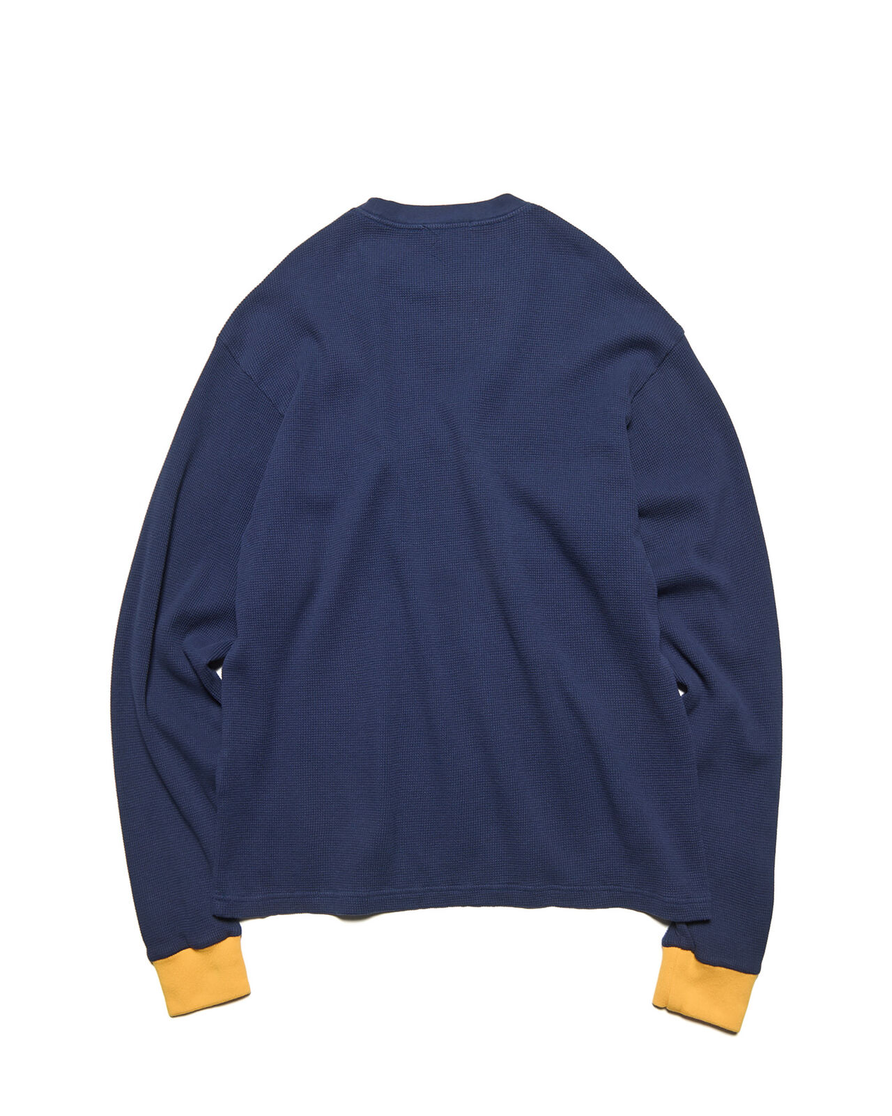 COLOR RIBBED WAFFLE CREWNECK TOP,B, large image number 1