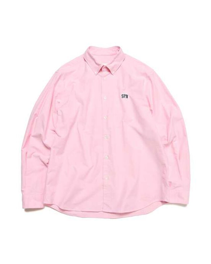 SPN WAPPEN REGULAR FIT B.D SHIRT,PINK, medium