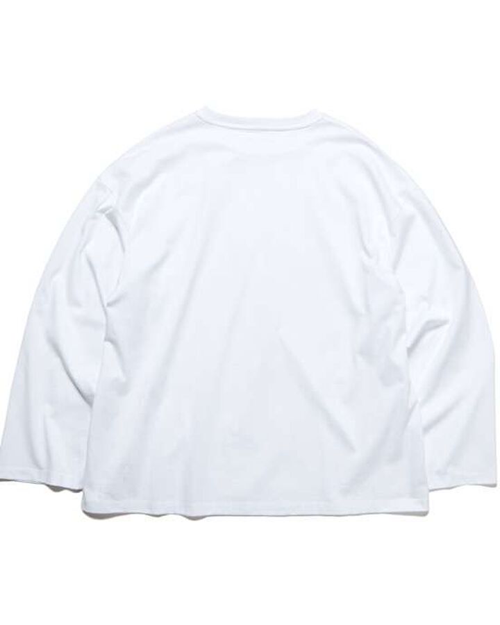 LOOSE L/S TEE,WHITE, medium image number 1