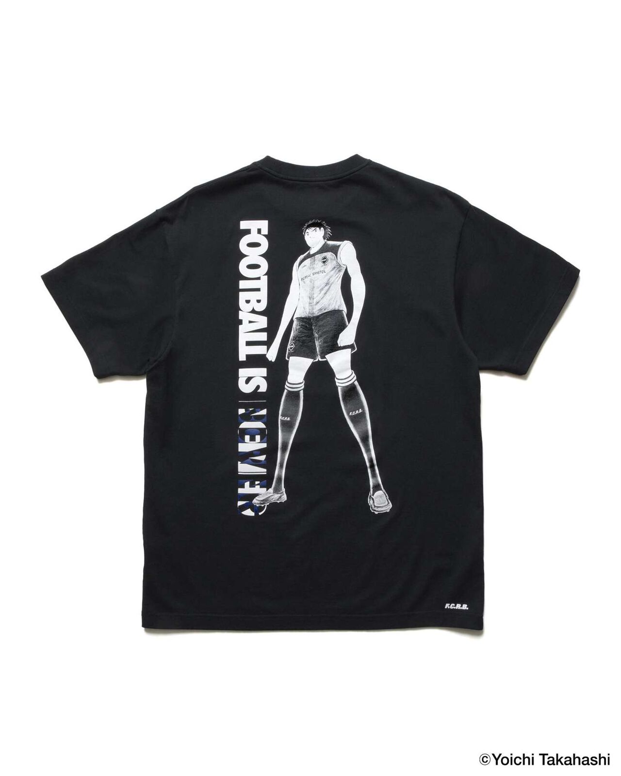 KOJIRO HYUGA ON THE BACK TEE,BLACK, large image number 0