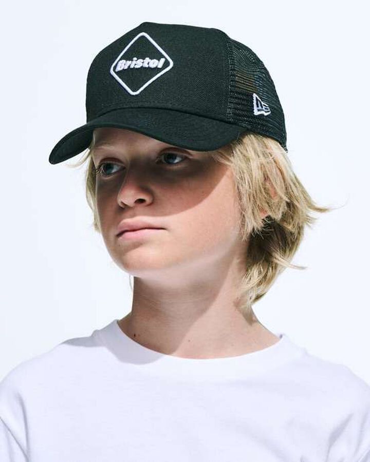 NEW ERA EMBLEM 9FORTY A-FRAME MESH CAP,BLACK, medium image number 3